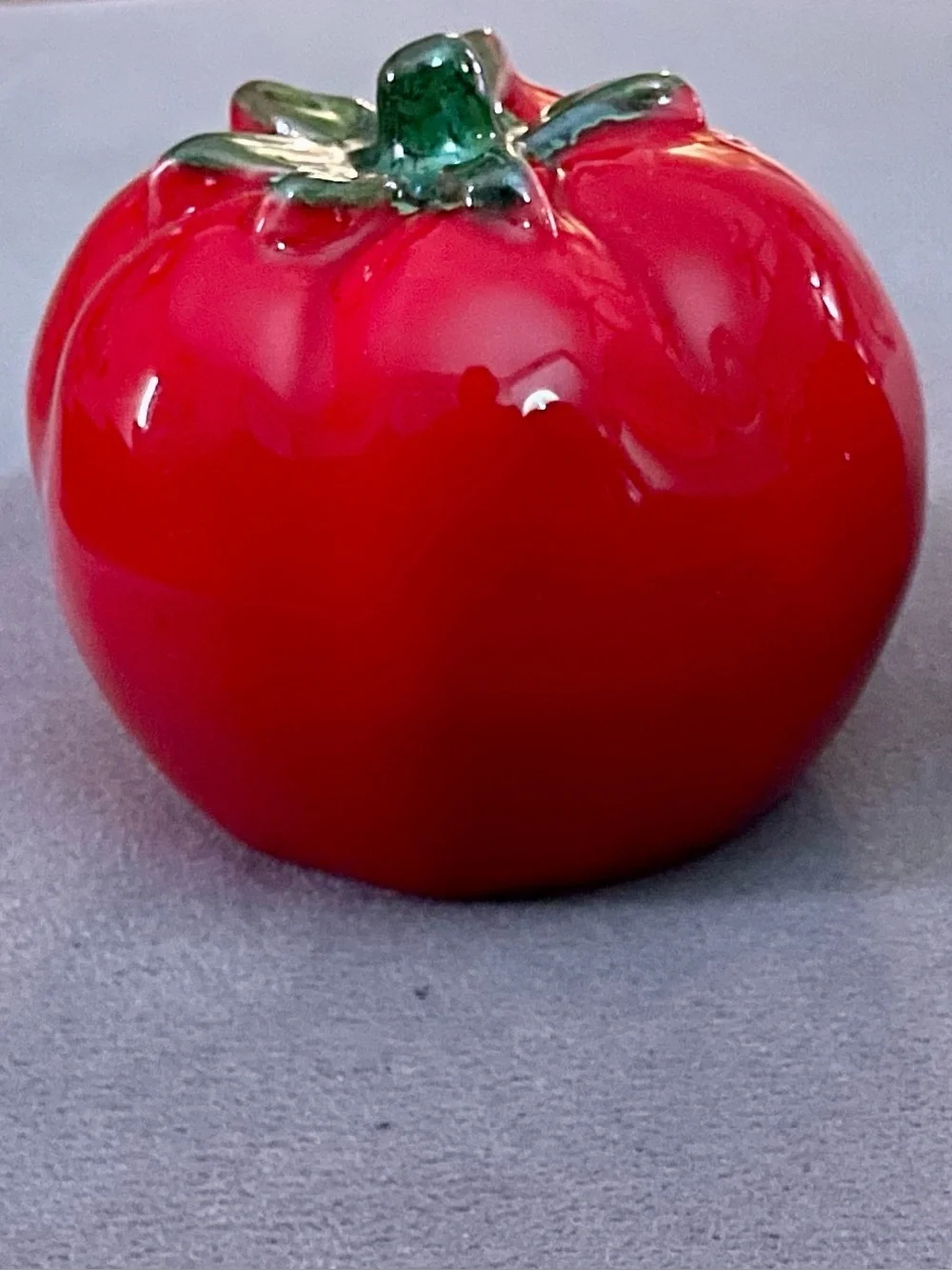Jacques Pepin Sur La Table Red Ceramic Tomato Salt & Pepper Shakers